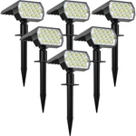 Welalo Solar Spot Lights Outdoor, 6 Pack/65 Led/3 Modes 2-in-1 Landsc.... Fixed Price $62.15.