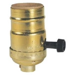 (3)-westinghouse Turn-knob Medium Base Brass Lamp Socket. Fixed Price $28.89.