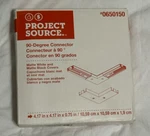 Project Source 90-degree Track Lighting Connector Matte Black Cover #0650150 New. Fixed Price $7.34.