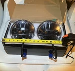 Doxmall 7'' Led Round Headlights Pair For Jeep Wrangler 2007-2018, Aftermarket. Fixed Price $49.99.