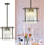 Ocwht Bronze Crystal Chandelier Kitchen Island Pendant Light Fixture. Fixed Price $69.95.
