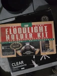 Bwf 2hrbk Grey Outdoor Security 2 Lamps Weatherproof Flood Light Holder Kit. Fixed Price $9.99.