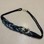Vintage Braided Woven Cord Belt Milor Sun And Moon Charms Metallic Taiwan Nylon. Fixed Price $23.99.