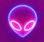 Lumoonosity Alien Neon Sign - Ufo Wall Led Light Room, Kids, Teens,gaming Decor. Fixed Price $14.99.