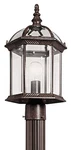Kichler 49187tz Barrie 1-light 18" Outdoor Post Lantern In Tannery Bronze. Fixed Price $154.97.