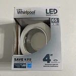 Whirlpool Led Gold Series 4 Recessed Can Light Kit Lighting Indoor Dim New Qty. Fixed Price $22.06.