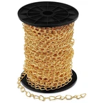 Yaocom 200 Ft Galvanized Steel Hanging Jack Chain Gold Metal Link Roll. Fixed Price $63.96.