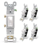 Elegrp Single Pole Toggle Light Switch, 15 Amp, 120 Volt, Framed Ac Quiet. Fixed Price $18.39.