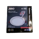 16x Juno 6in 1200 Lumen Switchable Dimmable Led Canless Recessed Downlight White. Fixed Price $149.95.