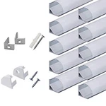 Hunhun 10-pack 6.6ft/ 2meter V Shape Led Aluminum Channel System With. Fixed Price $118.74.