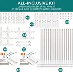 Icreating H Track Rails Kit Ic-tlac-28 65.6ft White Lighting Tracks 3 Wire. Fixed Price $169.99.