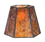 B&p Lamp Hexagon Mica Shade, 7"(t) X 12"(b) 7.5"(h)),. Fixed Price $149.32.