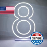Led Neon Signs Number 8 Birthdays Decor Lights Party Usb Plus Battery Case. Fixed Price $48.10.