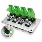 Mgi Speedware 4 Led Lighted Toggle Rocker Switch Panel 12vdc Automotive & Tru.... Fixed Price $71.37.