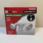 Utilitech Motion Activated Security Lights Hard Wired #0458903 Open Box. Fixed Price $14.99.