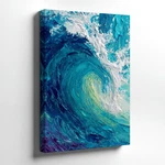 Wall Art Abstract Ocean Wave Canvas Print Blue Coastal Seascape Decor 3d Poster. Fixed Price $46.90.