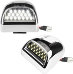 Led License Plate Light Lamp Assembly Chrome 1999-2013 Housing, White. Fixed Price $24.63.