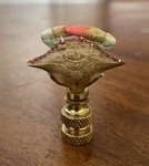 Preowned Vintage Nos Hand Painted Porcelain Crab Lamp Finial. Fixed Price $20.35.