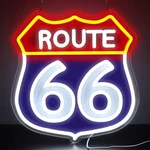 Route 66 Neon Signs,led Vintage Road Lights, Room Decor For Garage,home, R.... Fixed Price $36.51.