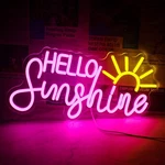 Horseneon Hello Sunshine Neon Led Sign Sun Signs For Wall Decor Sunshine.... Fixed Price $49.14.