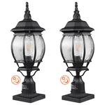 Vevor 2 Pcs Dusk To Dawn Outdoor Lamp Post Light Fixture 20.87in Pole Pier Mount. Fixed Price $81.64.