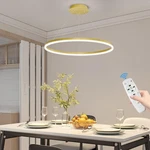 Mikeru Modern Led Chandelier Light, Ceiling Pendant Light Fixtures With Remot.... Fixed Price $71.43.
