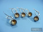 5 Leviton Porcelain Light Sockets Flanged Lamp Holder Medium Base Keyless 8152-8. Fixed Price $23.74.
