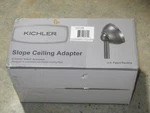 Kichler Lighting 337005obb 6" Ceiling Light Fan Slope Adapter Oil Rubbed Bronze. Fixed Price $64.99.