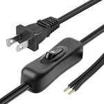 Vseer Lamp Cord Has Button Switch Ul304 2a/120v,plug,stripped Ends Ready For Wir. Fixed Price $11.07.