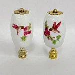 Lot Of 2 Ceramic Hummingbird Lamp Ornament Nib Topper 98c613 Giftco Inc New. Fixed Price $10.63.