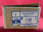Oz Gedney Straight Squeeze Connector 24-100t. 1" (lot Of 8) New. Free Shipping. Fixed Price $39.97.