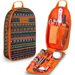 Wealers 12 Piece Camp Kitchen Cooking Utensil Set Travel Organizer Grill. Fixed Price $37.36.