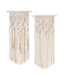 Mkono 2 Pcs Macrame Woven Wall Hanging Boho Chic Geometric Art ... Fast Usa Ship. Fixed Price $30.10.