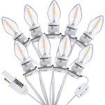 Meonum 9 Led C7 Christmas Village Light Cord W/ Switch, 16.4ft, Double Fuse. Fixed Price $38.49.