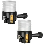 2 Pack Ul Listed E26/e27 Light Socket Replacement With On/off Switch Knob, Lamp. Fixed Price $9.28.