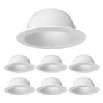 Procuru 6-pack 6" Metal Recessed Can Light Trim Cover, Step Baffle With Rin.... Fixed Price $69.66.