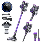 Bieiao Cordless Vacuum Cleaner With Led Display, 6 In 1 Lightweight - Purple. Fixed Price $91.47.