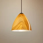 Besa Mia 5" Wide Bronze Honey Glass Led Mini Pendant. Fixed Price $418.50.