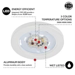 Paxton Led Flush Mount Ceiling Light In White 7inch. Fixed Price $46.32.