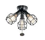 Industrial 3 Fixture Led Ceiling Fan Light Kit. Fixed Price $194.95.