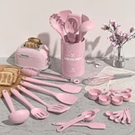 Umite Chef 22-pc Silicone Cooking Utensils Set, Heat Resistant, Dishwasher Safe. Fixed Price $40.95.