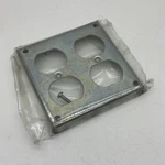 (10-pack) Bowers 452 Square 4" Box Surface Covers For Two Duplex Receptacle 1/2". Fixed Price $33.99.