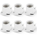 6 Pcs E26 Light Socket Porcelain Lamp Holder Medium Keyless Threaded B. Fixed Price $27.87.