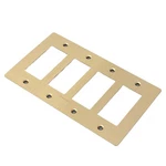 Buster + Punch Npl-023069 Wall Plates Quadruple Rocker Switch - Brass. Fixed Price $125.00.