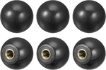 Uxcell 6pcs Threaded Ball Knobs, M6 Female Thread Thermoset Knob 0.98'' Dia. Fixed Price $15.63.