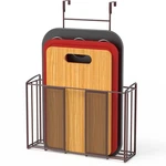 Simple Houseware Over Cabinet Door Organizer, Mesh Bronze Brown. Fixed Price $35.94.