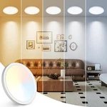 Peasur 7in Led Ceiling Light 5cct 15w 1500lm Flush Mount Thin White Lamp. Fixed Price $14.50.