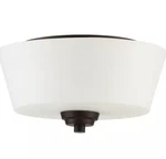 Craftmade Grace 2 Light Flushmount, Espresso W/white Frosted Glass - 41982-esp. Fixed Price $69.00.