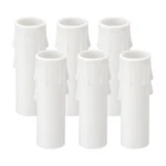 Patikil 3 Inch Tall Candle Covers Sleeves, 6pcs Plastic E12 Inch, White. Fixed Price $15.99.
