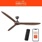 Home Decorators Tager 72 In. Smart Matte Black & Brown Blades Ceiling Fan. Fixed Price $185.99.